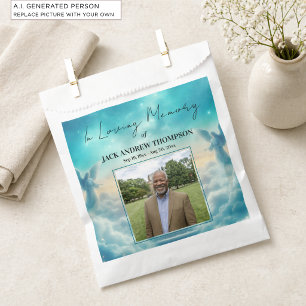 Heaven Angels Celebration Of Life Photo Favor Bag