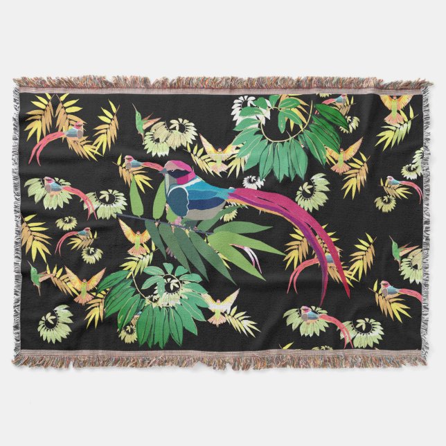 Heaven Bird Throw Blanket (Front)