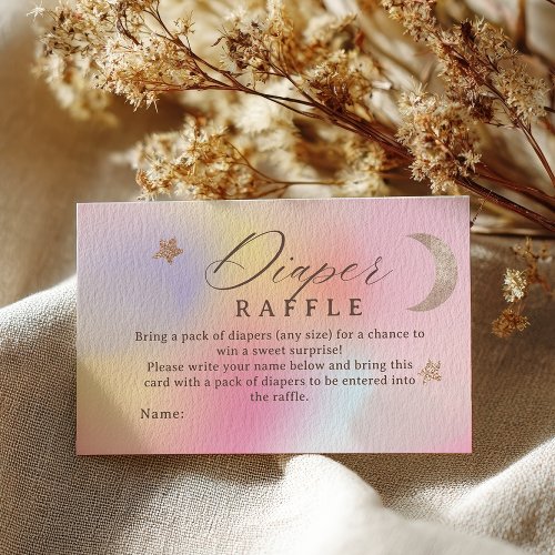 Heaven Cloud Holographic Diaper Raffle Baby Shower