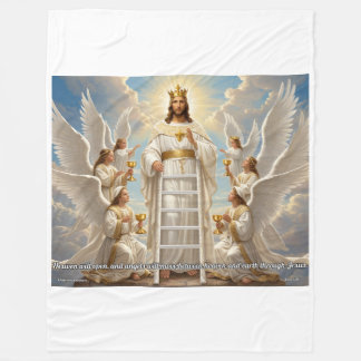 Heaven & Earth– John 1:51 Large Christian Blanket