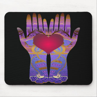 Heaven Hands Dark Mousepad