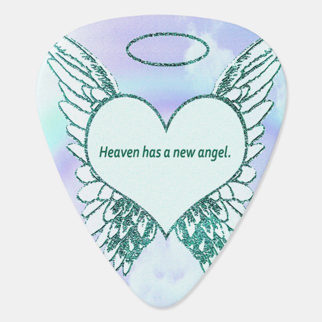 Heaven has a New Angel Guitar Pick (Back)