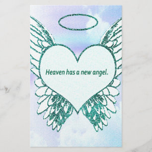 Heaven has a New Angel Stationery