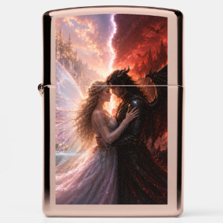 heaven hell love zippo lighter