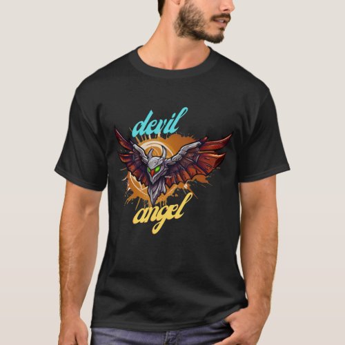  Heaven  Hell Wings _ Dynamic Dual_Design T_Shirt