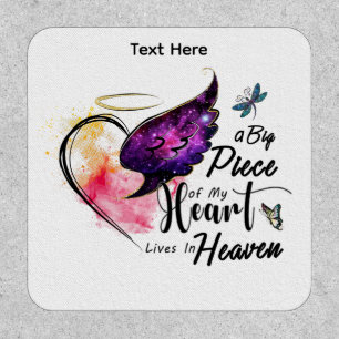 Heaven Holds My Heart Angel Wing Patch