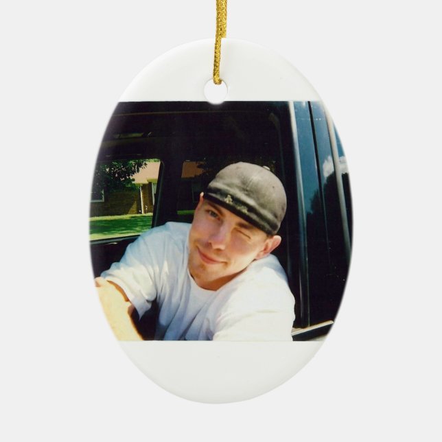 Heaven in our home ceramic ornament (Front)