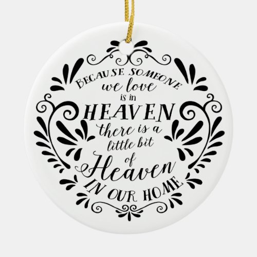 Heaven in our HomeCustomized Memorial Photo Ceramic Ornament