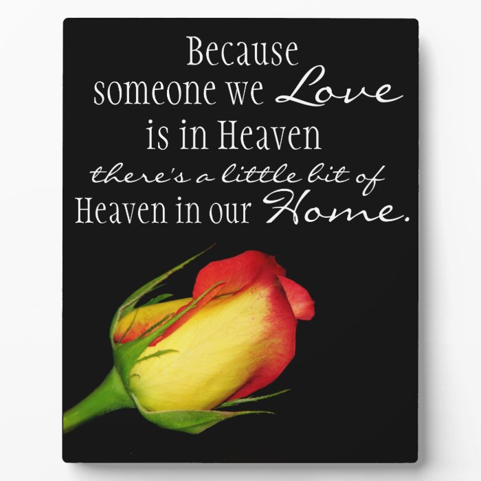 Heaven in our home plaque