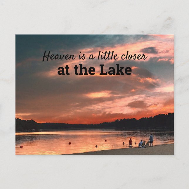 Heaven is a little Closer Postcard (Front)