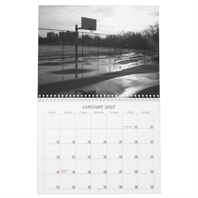 HEAVEN IS A PLAYGROUND CALENDAR (Jan 2027)