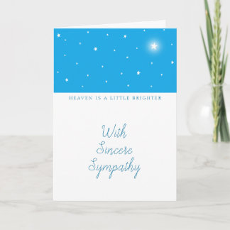 Heaven is Brighter Dog Cat or Any Pet Sympathy Card