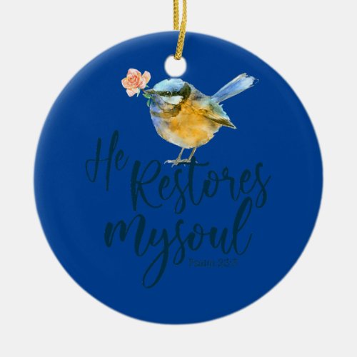 Heaven Is My Home Im Just Here Recruiting Ceramic Ornament