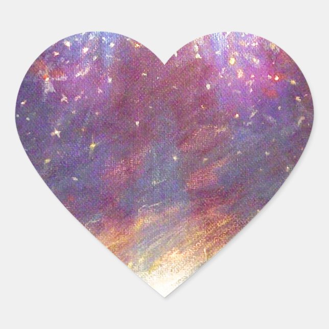 HEAVEN IS MY THRONE - EARTH IS MY FOOTSTOOL HEART STICKER (Front)