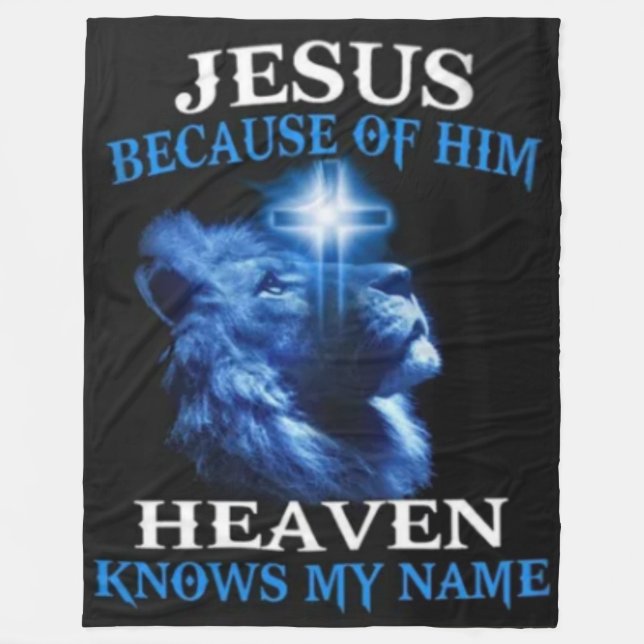 HEAVEN KNOWS MY NAME FLEECE BLANKET (Front)