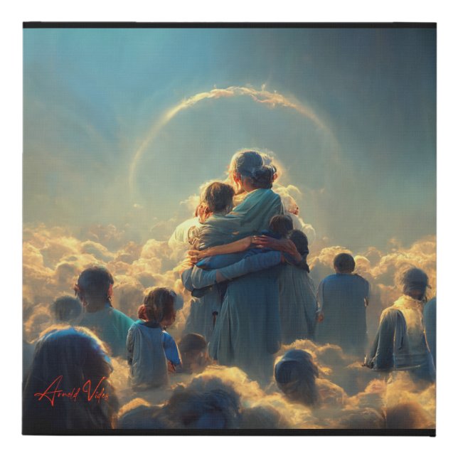 Heaven Meeting - Faux Canvas Print (Front)