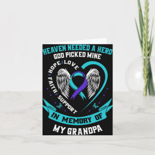 Heaven Needed A Hero God Cked My Grandpa Suicide Card