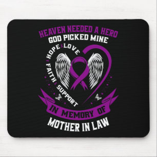 Heaven Needed a Hero God Mother In Law Mom Pancrea Mouse Pad