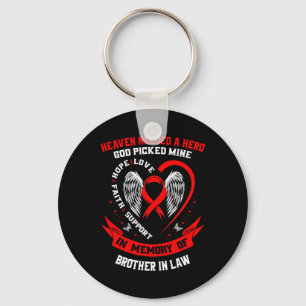 Heaven Needed A Hero God Picked Brother In Law Hea Keychain