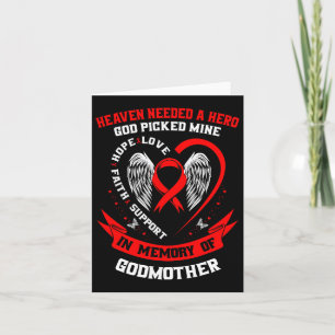 Heaven Needed A Hero God Picked My Godmother Heart Card