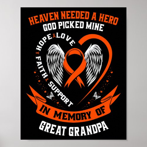 Heaven Needed a Hero God Picked My Great Grandpa L Poster