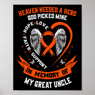 Heaven Needed a Hero God Picked My Great Uncle Leu Poster