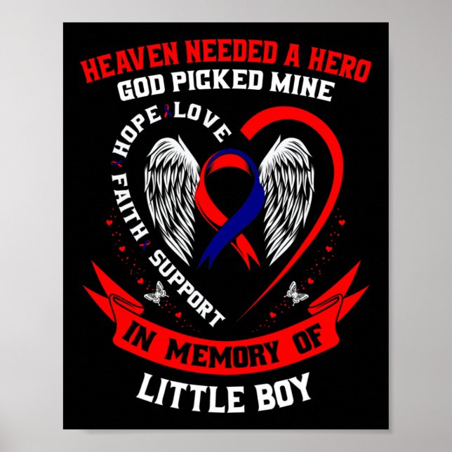 Heaven Needed A Hero God Picked Son Little Boy Chd Poster (Front)