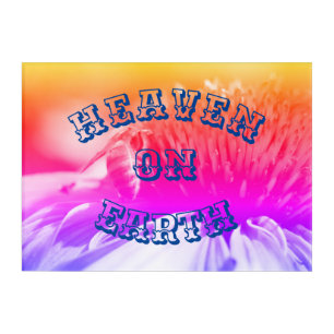 Heaven On Earth Honey Bee On Flower Acrylic Print