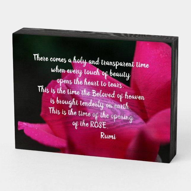 Heaven On Earth Inspirational Quote   Wooden Box Sign (Angled Horizontal)