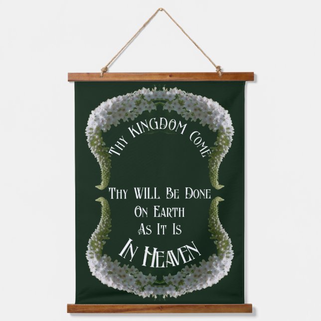 Heaven On Earth Wildflower Abstract Inspirational Hanging Tapestry (Front)