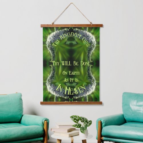Heaven On Earth Wildflower Abstract Inspirational Hanging Tapestry