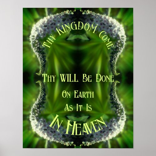 Heaven On Earth Wildflower Abstract Inspirational Poster