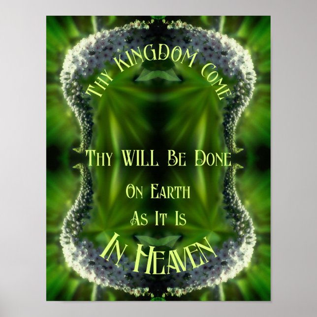 Heaven On Earth Wildflower Abstract Inspirational Poster (Front)