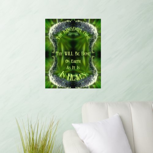 Heaven On Earth Wildflower Abstract Inspirational Wall Decal