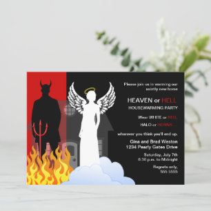 Heaven or Hell Housewarming Party Invitation