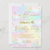 Heaven pastel rainbow clouds birthday