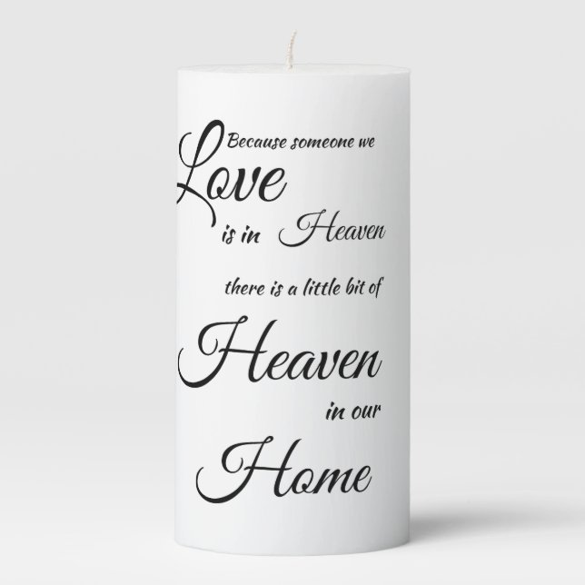 Heaven Pillar Candle (Front)