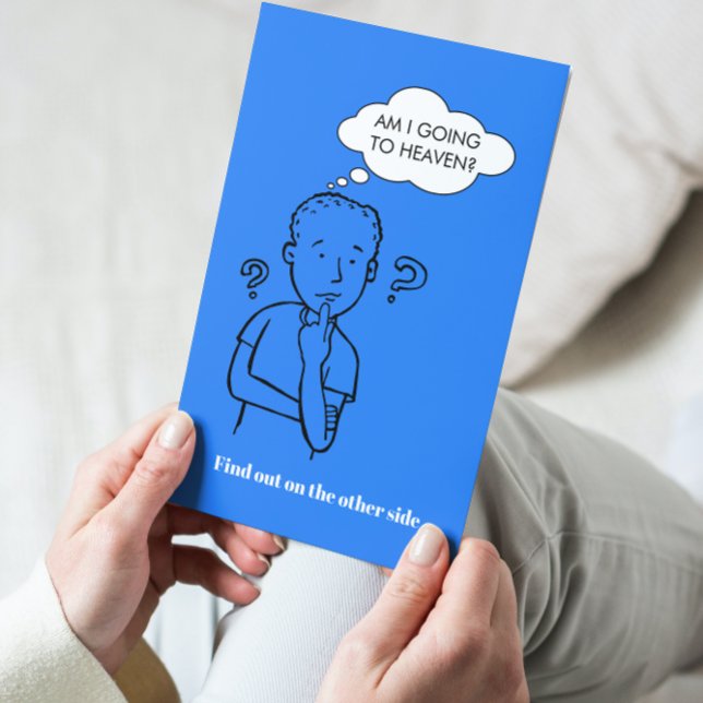 Heaven Quiz Royal Blue Cartoon Gospel Tract (Creator Uploaded)