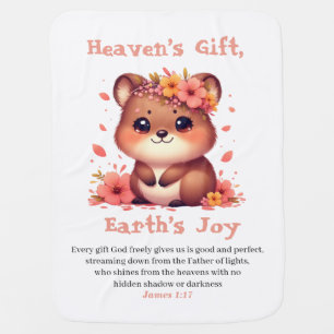 Heaven’s Gift, Earth’s Joy- Baby Blanket
