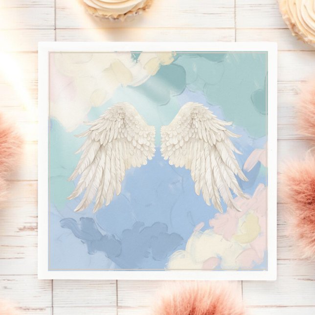 Heaven Sent Angel Wings Baby Shower         Napkins (Creator Uploaded)
