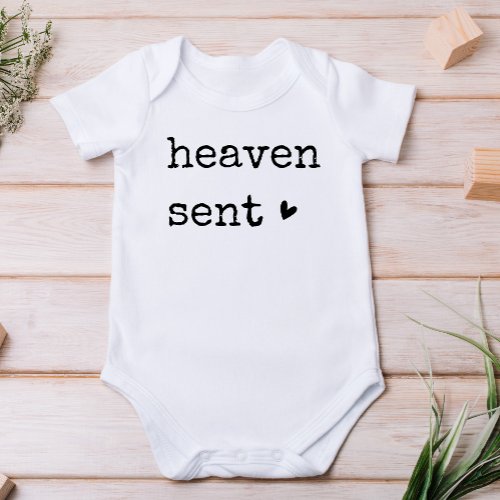 Heaven Sent Baby Baptism Christian Baby Baby Bodysuit