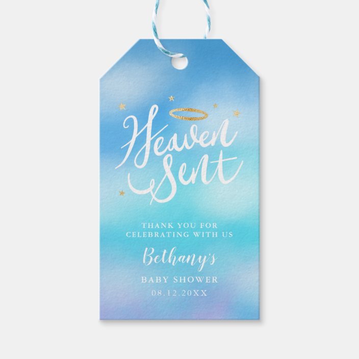 heaven sent baby shower favors