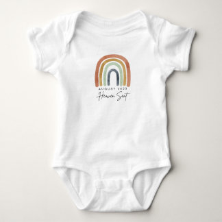 Heaven Sent Boho Rainbow Baby Announcement Onsie Baby Bodysuit