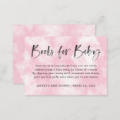 Heaven Sent Book Request | Baby Shower | Pink Enclosure Card (Front/Back)