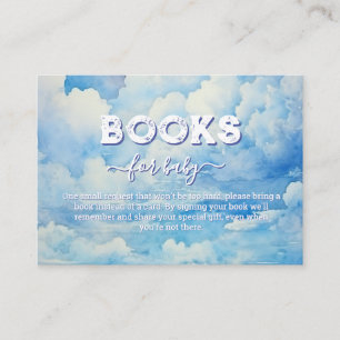 Heaven sent Boy Baby shower Books for Baby Enclosure Card