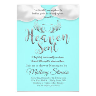 heaven sent baby shower