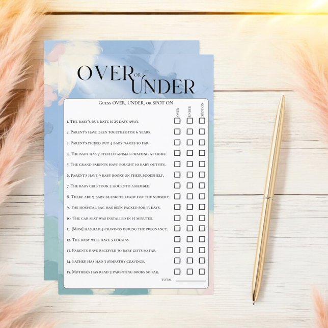 Heaven Sent Over Under Pastel Guessing Game (Creator Uploaded)