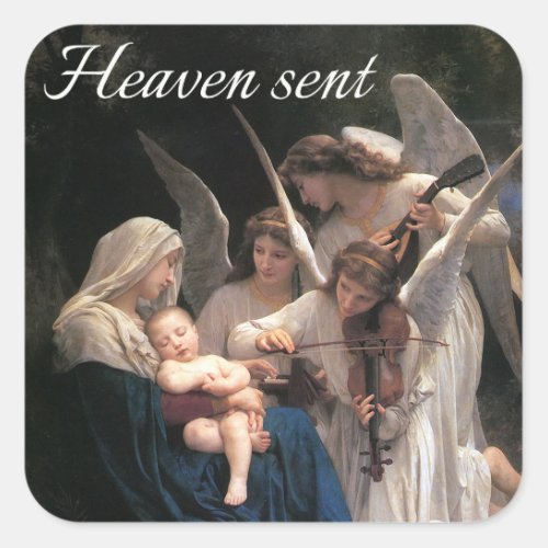 Heaven Sent Square Sticker