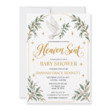 Heaven Sent White Dove Baby Shower