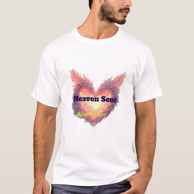 Heaven Sent – Wrapped in Grace T-Shirt (Front)
